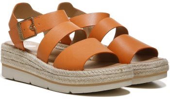Once Twice Platform Sandal Dr Scholl's Once Twice Plataforma Sandal Coral Douradas | EaX0INVJ