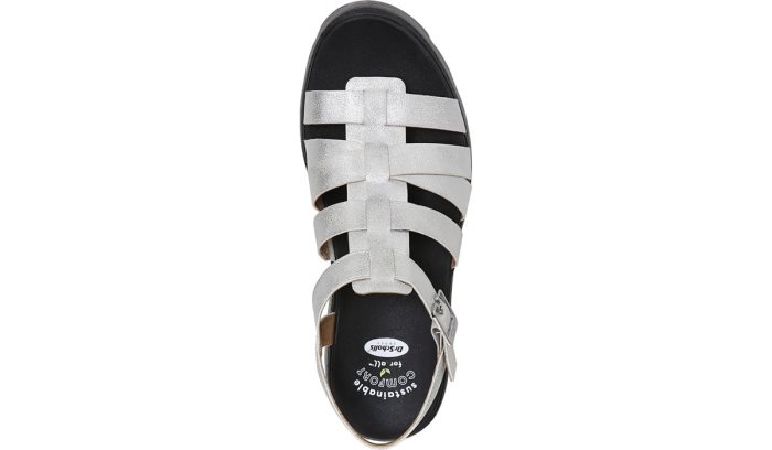 Check It Out Wedge Sandal Dr Scholl's Check It Out Wedge Sandal Prateadas | i8KbCCF6