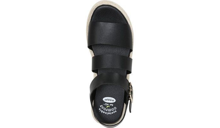 Once Twice Platform Sandal Dr Scholl's Once Twice Plataforma Sandal Pretas | YhloEB8g