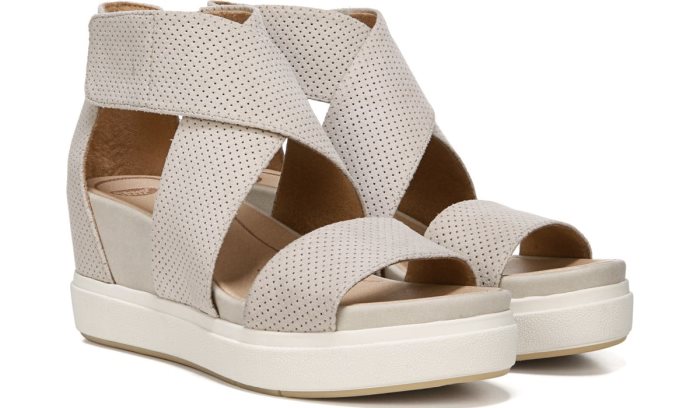 Sheena Wedge Sandal Dr Scholl\'s Sheena Wedge Sandal Oyster Microfiber | 1M8mgPjk
